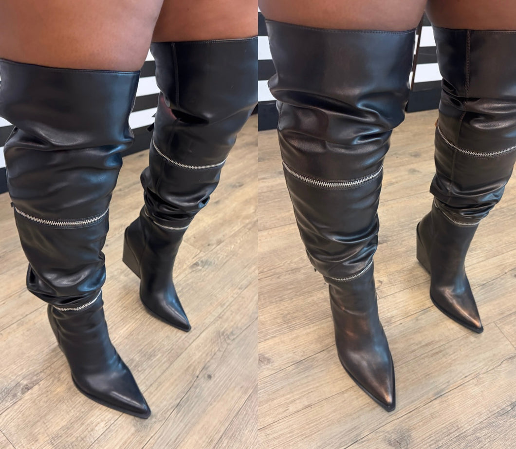 Kimmy Zipper Boots