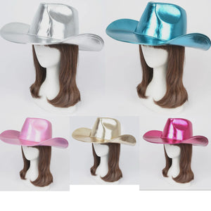 Metallic Western Hats