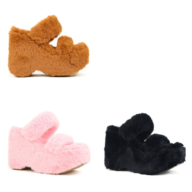 (Copy) Camie Chunky Fur Wedges