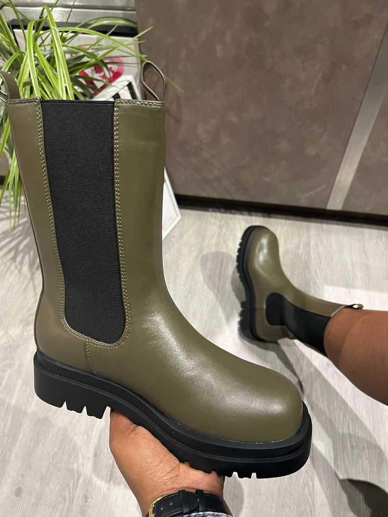 Vegas Olive Boots