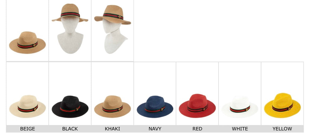 Straw Fedora Hats